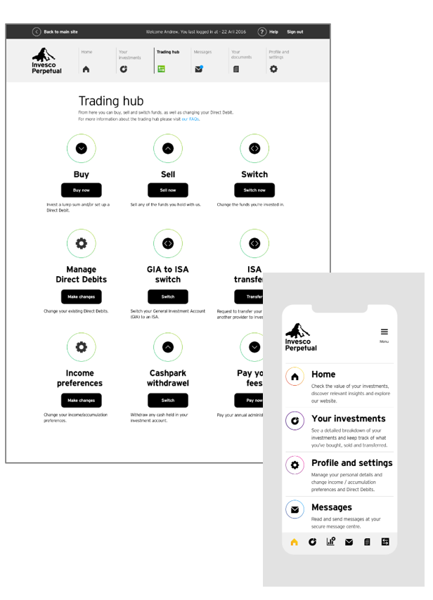 Invesco Trading Hub - Financial Copywriting by Alex Genn Copywriting