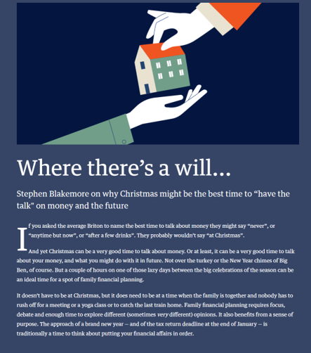 Rathbones article - Wealth Management copywriting case study